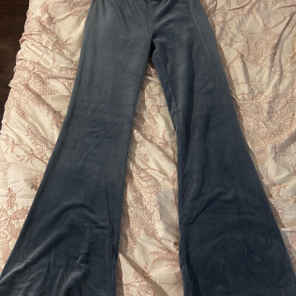 Stylish Blue Flared Pants